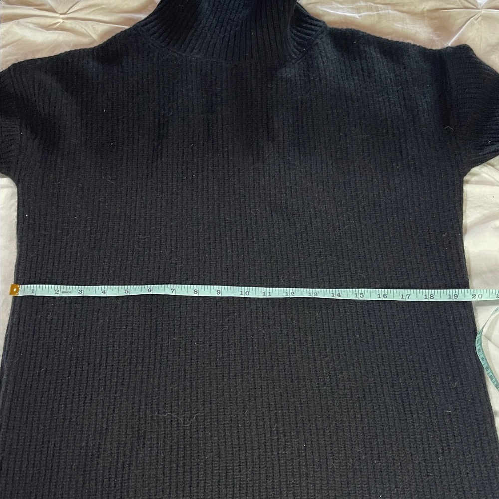 Quince NWT Black 100% Mongolian Cashmere Fisherman Maternity Sweater Dress Med - Picture 14 of 15
